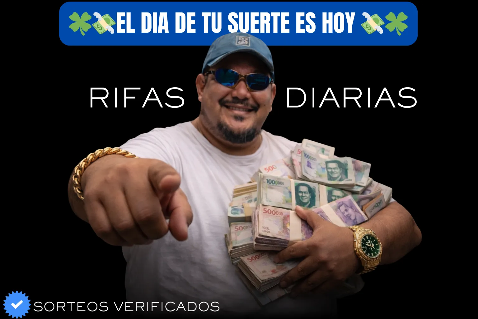 El día de tu suerte es hoy - Rifas Diarias